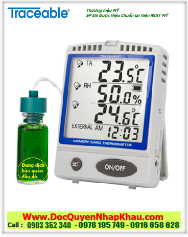 Traceable 6400, Nhiệt kế tủ lạnh-tủ đông -30°C đến 70°C Traceable® 6400 Memory-Card Refrigerator /Freezer